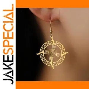 Stainless Steel Saint Brigid Cross Earrings