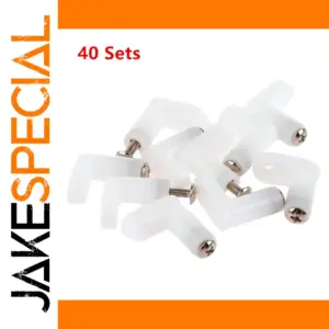 White L-Shaped PCB Mounting Feet for Arcade Boards