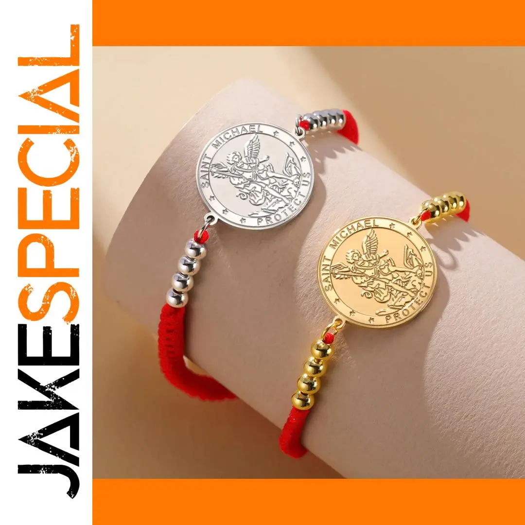 Stainless Steel Archangel Michael Bracelet 1 Stainless Steel Archangel Michael Bracelet