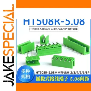 HT508R-5.08mm Curved Needle Socket for Electronics