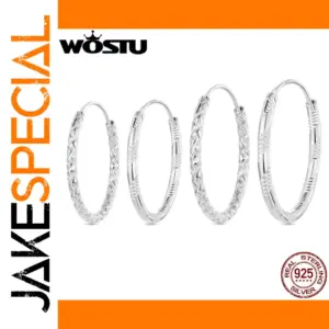 Sterling Silver Hoop Earrings for Women