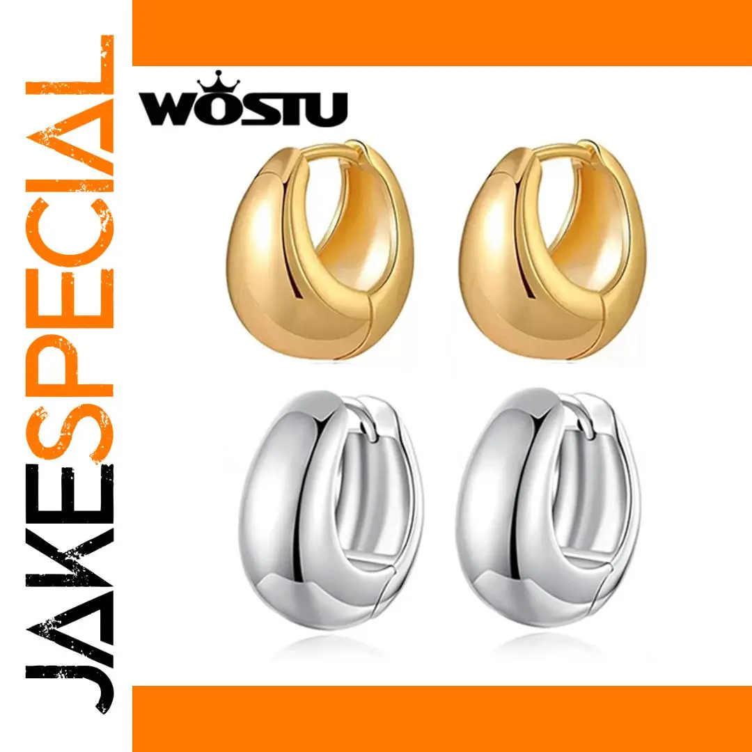 Elegant White and Gold Wedding Huggies Earrings 1 Elegant White and Gold Wedding Huggies Earrings