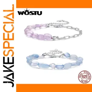 Sterling Silver Crystal Charm Bracelet