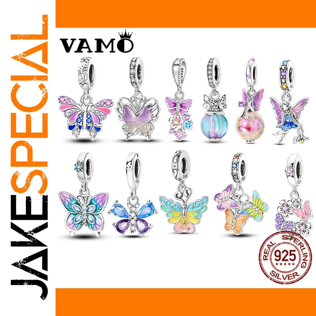 VAMO 925 Silver Enamel Charm Bead for Bracelets 1 VAMO 925 Silver Enamel Charm Bead for Bracelets