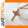 Knights Templar Cross Necklace for Men