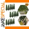 Set of 50 Miniature Pine Trees for N Scale Layouts