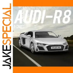 Diecast Audi R8 Coupe Model 1:36 Scale in Silver