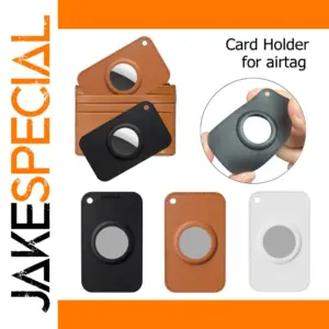 Ultra-Slim Airtag Card Holder in TPU and Leather