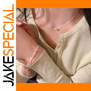 Mini Heart Necklace & Bracelet Set for Women