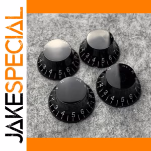 Black Top Hat Control Knobs for LP & SG Guitars