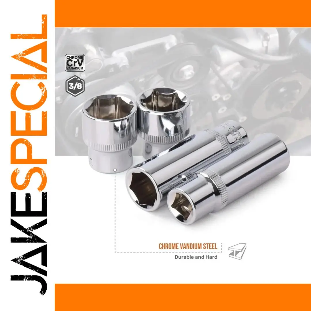 3/8 Inch Deep Socket Set 19 pcs CRV 1 3/8 Inch Deep Socket Set 19 pcs CRV