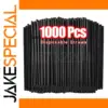 Black Disposable Drinking Straws Set (50–1000 pcs)