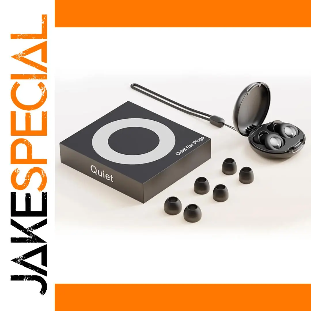 JK0121 Black Silicone Earplugs for Sleep 1 JK0121 Black Silicone Earplugs for Sleep