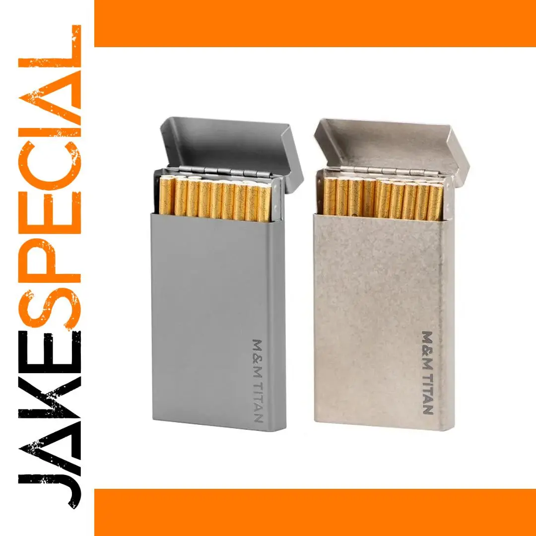Titanium Cigarette Case 109x58x13mm, 45g 1 Titanium Cigarette Case 109x58x13mm, 45g