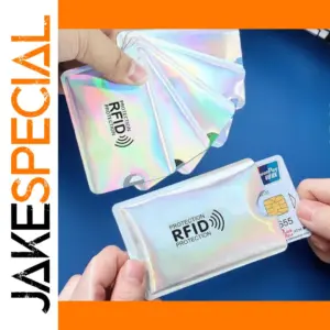 Holographic RFID Card Sleeves Set of 5