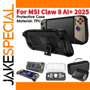 Black TPU Protective Case for MSI Claw 8 AI+