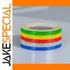 Reflective Safety PVC Tape - 1cm x 8m, Vivid Colors