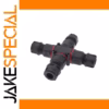 IP68 Waterproof Four-Way X-Connector for Outdoor Use