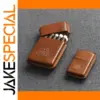 Handcrafted Leather Cigarette Case with Lighter Holster