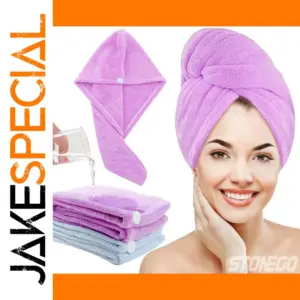 Microfiber Hair Towel Wrap in Pastel Colors