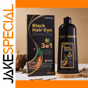 Meidu 3-in-1 Black Hair Dye Shampoo 500ml