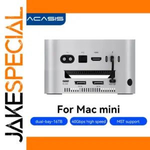Mac Mini Storage Enclosure with 40 Gbps Speed