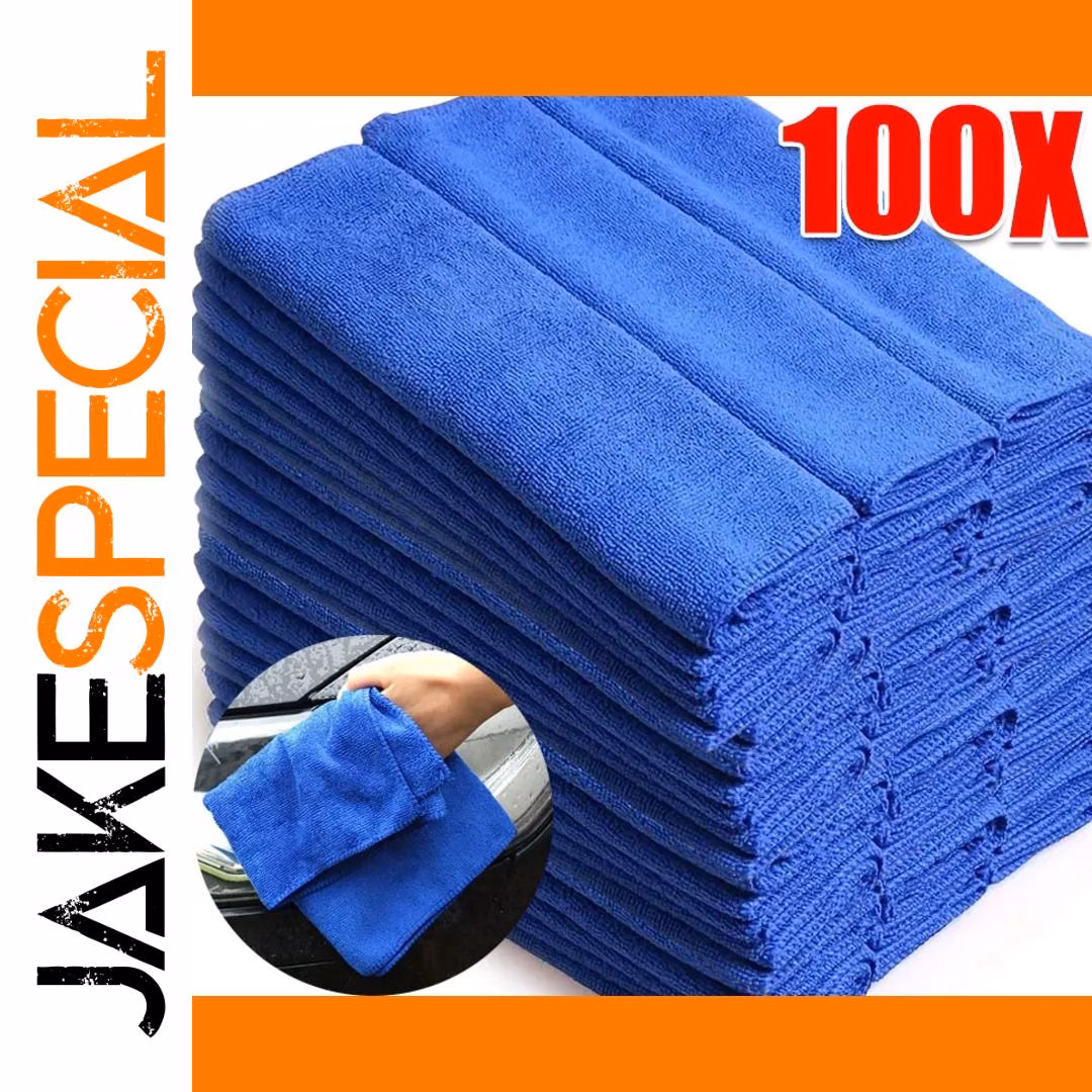 Premium Blue Microfiber Towels Set for Auto and Home 1 Premium Blue Microfiber Towels Set for Auto and Home