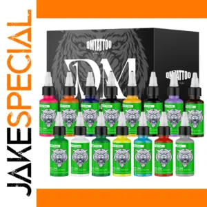 Vibrant DM Tattoo Ink Set – 14/15 Colors