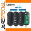 Sleek 433 MHz Fiat & Peugeot Key Fob Replacement