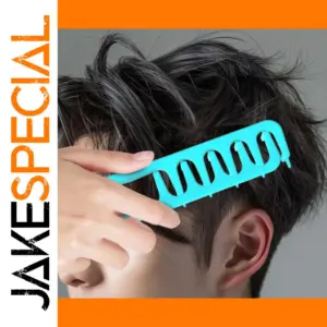 Bright Blue Wide Tooth Hair Comb for Volume