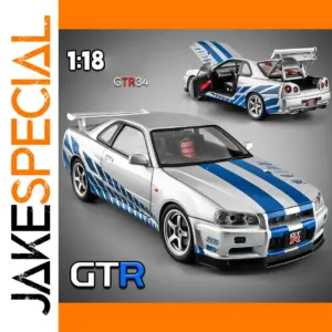 1:18 Nissan GT-R R34 Skyline Diecast Model
