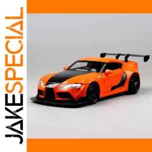 Vibrant Orange Supra 963 Diecast Model Car