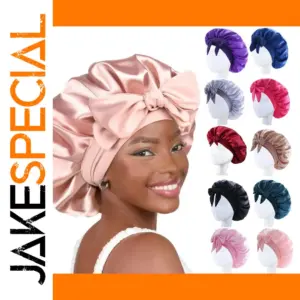 Elegant Satin Sleep Hat for Adults