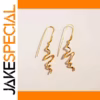 Twist Metal Copper Earrings with KC Golden Finish