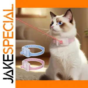 Rechargeable Cat Laser Collar in Pastel Colors