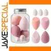 Colorful Jelly Makeup Sponge Set with Storage Jar