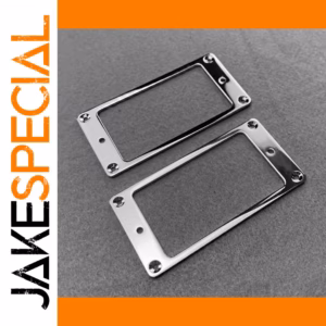 Chrome Pickup Rings for Electric Guitars Set of 5