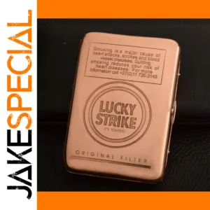 Vintage Copper Lucky Strike Cigarette Case