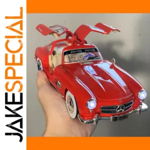Red Mercedes-Benz 300SL Diecast Model 1:18 Scale