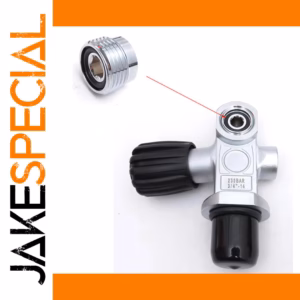 MagiDeal Chrome Brass Dive Adapter for DIN to Yoke