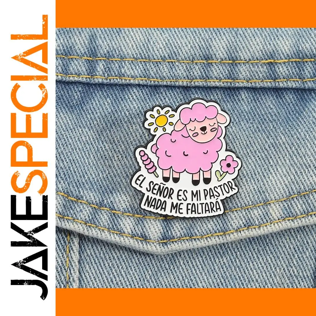 Pink Sheep Faith Enamel Pin QHXZ5453 1 Pink Sheep Faith Enamel Pin QHXZ5453