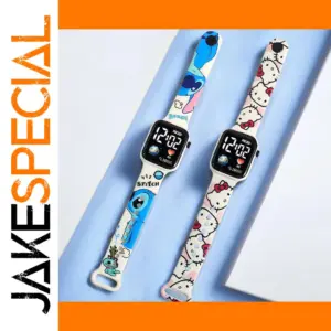 Colorful Digital Kids' Watch with Water Resistance