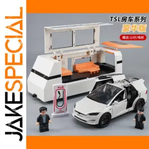 1:24 Scale Diecast Tesla Model Y with Trailer