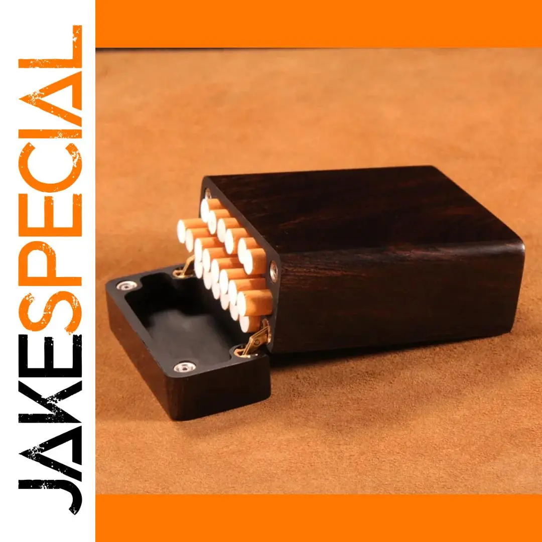 Elegant Black Rosewood Cigarette Case 1 Elegant Black Rosewood Cigarette Case