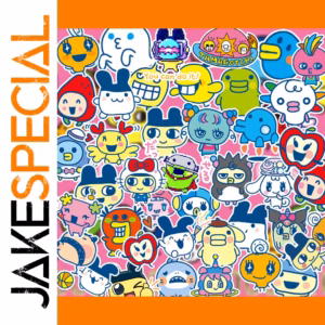 Vibrant Tamagotchi Stickers Set of 40