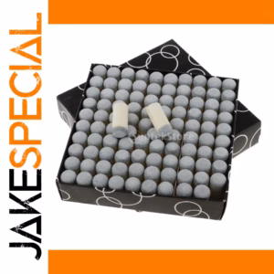 White Pool Cue Tips Set of 100 with Sizes 9mm-13mm