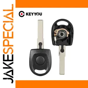 Black Replacement Car Key Shell for VW Models