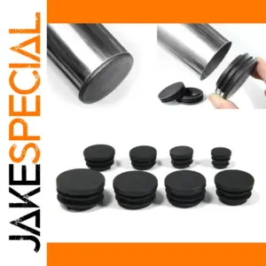 Black Plastic Furniture End Caps for 16-25mm Tubes