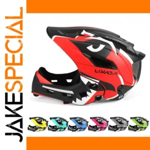 Vibrant Red Kids' Full Face Helmet