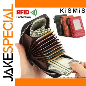 Genuine Leather RFID Wallet 7.8×11.2 cm